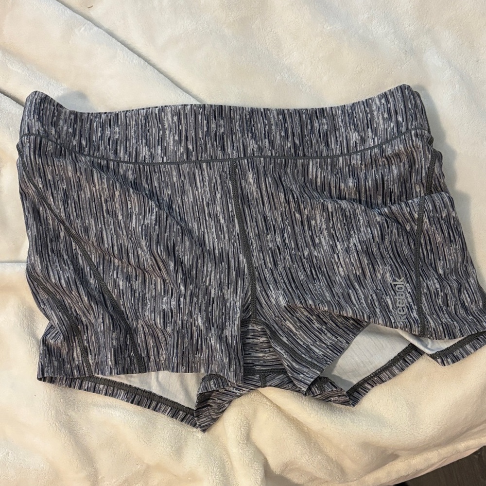 Reebok Women's Athletic Shorts in Gray Pattern